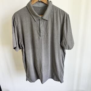 Free Fly Polo Shirt Mens Large Performance Bamboo‎ Gray Outdoors Active Fishing